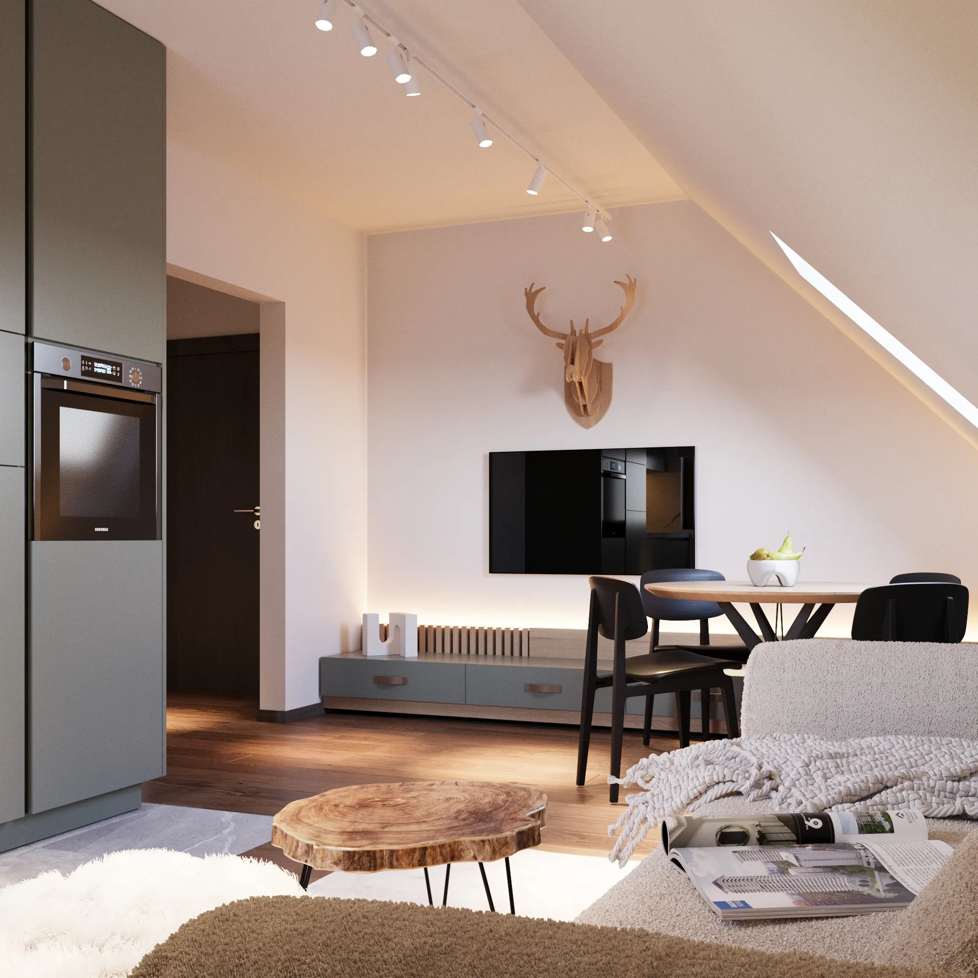 Projekat enterijera, Apartman na Zlatiboru